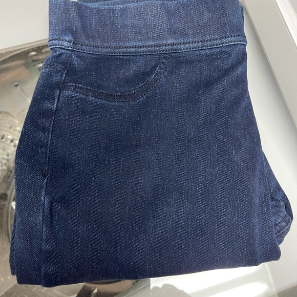 Women's Dark Blue Stretch Jean Like Jeggings. - Picture 6 of 8